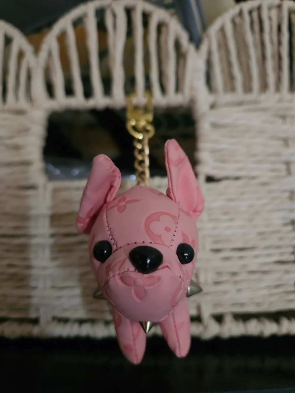 Pink Puppy Keychain Charm - Accessories